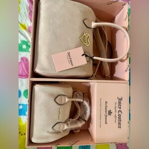 Juicy couture velour purse set